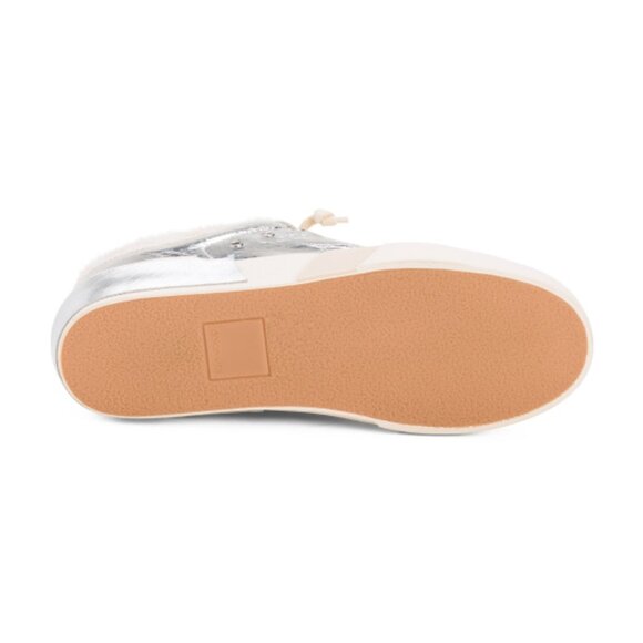 Dolce Vita Silver and Cream Sneakers - Picture 4 of 12